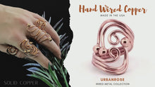 Load and play video in Gallery viewer, Copper Wire Ring - Style 5
