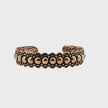 Load and play video in Gallery viewer, Solid Copper Beaded Cuff
