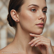 Load and play video in Gallery viewer, Copper Ball Stud Earrings
