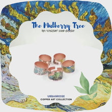 Load and play video in Gallery viewer, Copper Art Ring - Van Gogh Mulberry Tree

