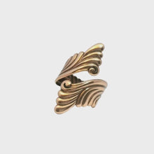 Load and play video in Gallery viewer, Solid Copper Wrap Ring - Scroll Design

