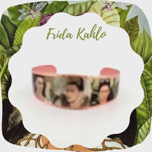 Load and play video in Gallery viewer, Copper Art Bracelet - Frida Kahlo
