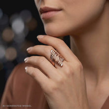 Load and play video in Gallery viewer, Solid Copper Wrap Ring - Scroll Design

