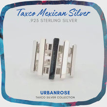 Load and play video in Gallery viewer, Taxco Sterling Silver Modernist Ring - Style 3
