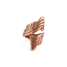 Load image into Gallery viewer, Solid Copper Wrap Ring - Scroll Design - UrbanroseNYC
