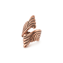 Load image into Gallery viewer, Solid Copper Wrap Ring - Scroll Design - UrbanroseNYC
