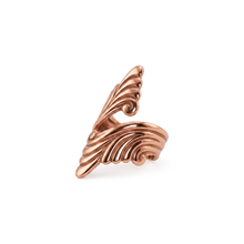 Load image into Gallery viewer, Solid Copper Wrap Ring - Scroll Design - UrbanroseNYC
