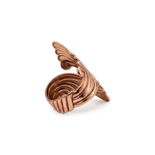Load image into Gallery viewer, Solid Copper Wrap Ring - Scroll Design - UrbanroseNYC
