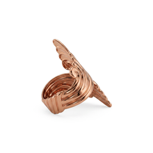 Load image into Gallery viewer, Solid Copper Wrap Ring - Scroll Design - UrbanroseNYC
