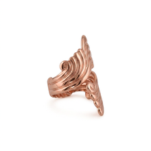 Load image into Gallery viewer, Solid Copper Wrap Ring - Scroll Design - UrbanroseNYC
