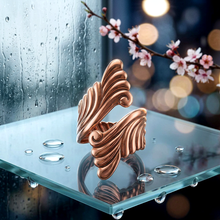 Load image into Gallery viewer, Solid Copper Wrap Ring - Scroll Design - UrbanroseNYC
