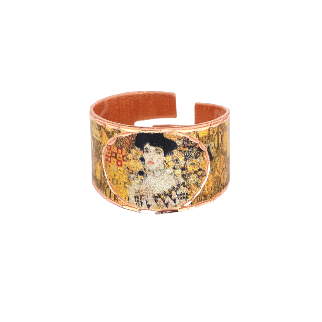 Copper Art Ring  - Gustav Klimt Adele Bloch Bauer