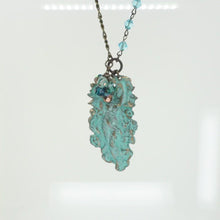 Load and play video in Gallery viewer, Verdigris Patina Art Nouveau Woman Pendant

