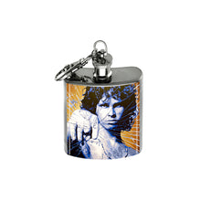 Load image into Gallery viewer, Altered Art Flask - Jim Morrison - 1 oz - UrbanroseNYC
