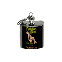 Load image into Gallery viewer, Altered Art Flask - Manhattan Cocktail - 1 oz - UrbanroseNYC
