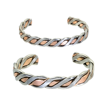 Load image into Gallery viewer, Men&#39;s &amp; Women&#39;s Heavy Twisted Wire Copper-Nickel Bracelet - UrbanroseNYC
