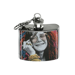 Altered Art Flask - Janis Joplin - 2 oz - UrbanroseNYC