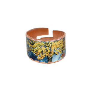 Copper Art Ring - Van Gogh Mulberry Tree