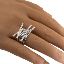 Load image into Gallery viewer, Taxco Sterling Silver Modernist Ring - Style 7 - UrbanroseNYC
