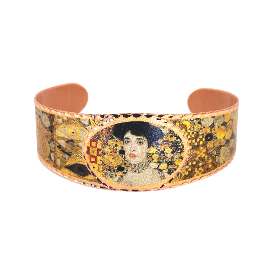 Copper Art Bracelet - Gustav Klimt Adele Bloch Bauer