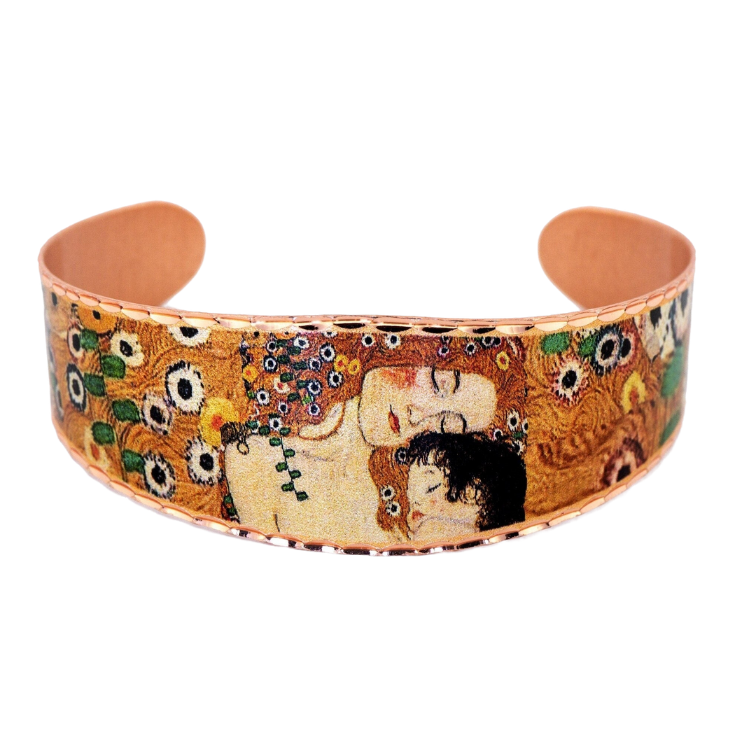 Copper Art Bracelet - Gustav Klimt Mother & Child