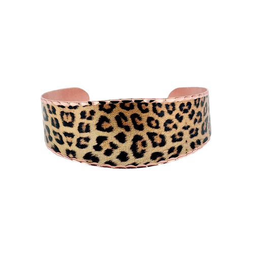 Copper Art Bracelet - Leopard Print - UrbanroseNYC