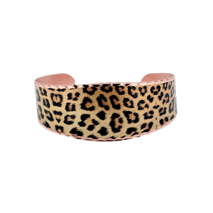 Copper Art Bracelet - Leopard Print