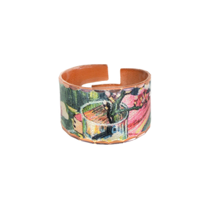 Copper Art Ring - Van Gogh Blossoming Almond Branch