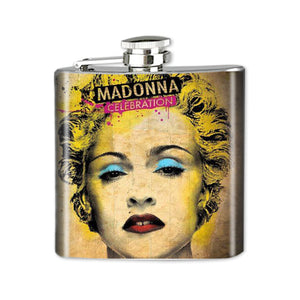 Altered Art Flask - Madonna - 6 oz - UrbanroseNYC