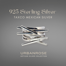 Load image into Gallery viewer, Taxco Sterling Silver Modernist Ring - Style 7 - UrbanroseNYC
