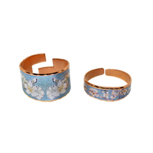 Load image into Gallery viewer, Copper Art Ring - Van Gogh Almond Blossoms
