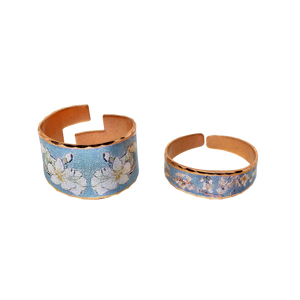 Copper Art Ring - Van Gogh Almond Blossoms