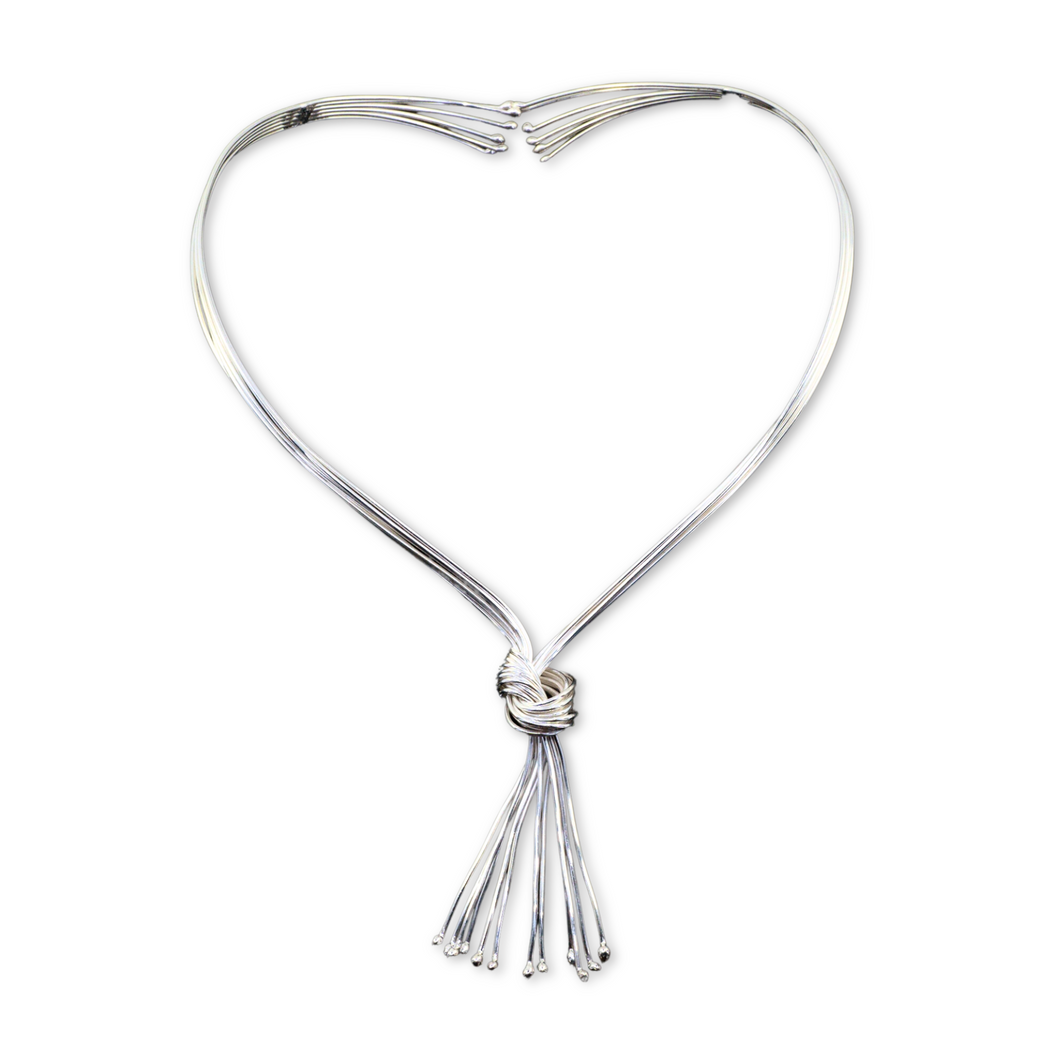 Taxco Sterling Silver Wire Choker - UrbanroseNYC