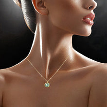 Load image into Gallery viewer, Minimalist Gemstone Pendant - Amazonite - Minimalist Gemstone Pendant - Amazonite - UrbanroseNYC
