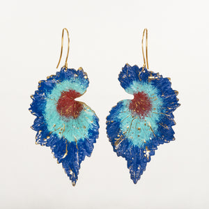 Patina Hombre Begonia Leaf Earrings - Patina Hombre Begonia Leaf Earrings - UrbanroseNYC