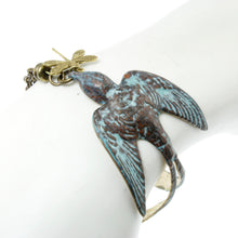 Load image into Gallery viewer, Swallow Bird Bracelet - Bronze Patina / 7 - 7.5 inches - UrbanroseNYC
