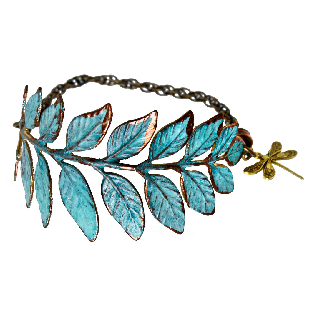Fern Leaf Bracelet - Patina - UrbanroseNYC