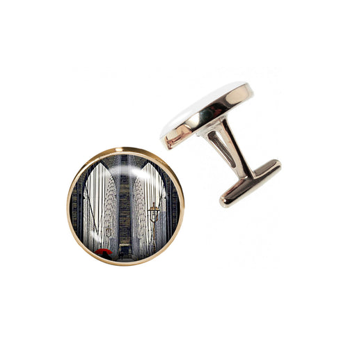 Altered Art Cufflinks - Brooklyn Bridge Arches - Altered Art Cufflinks - Brooklyn Bridge Arches - UrbanroseNYC