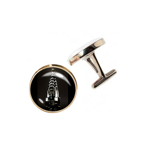 Altered Art Cufflinks - Chrysler Building - Altered Art Cufflinks - Chrysler Building - UrbanroseNYC