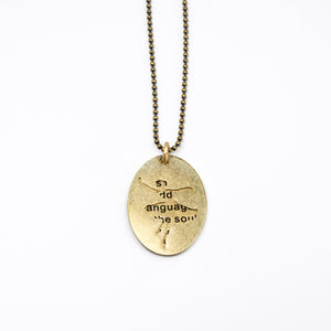 Cutout Quotation Pendant - Ballerina - Cutout Quotation Pendant - Ballerina - UrbanroseNYC