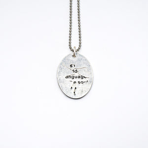 Cutout Quotation Pendant - Ballerina - Cutout Quotation Pendant - Ballerina - UrbanroseNYC