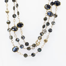 Load image into Gallery viewer, Long Gemstone Wraparound Necklace - Labradorite UrbanroseNYC
