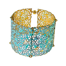 Load image into Gallery viewer, Filigree Magnetic Cuff Bracelet - Patina - UrbanroseNYC

