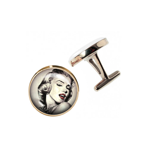 Altered Art Cufflinks - Marilyn Monroe Glamour - Altered Art Cufflinks - Marilyn Monroe Glamour - UrbanroseNYC