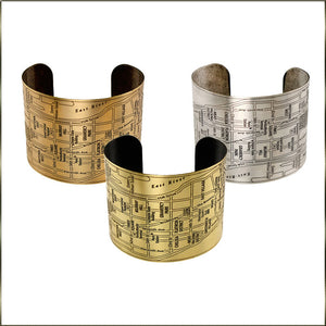 NYC Etched Cuff - NYC Etched Cuff - UrbanroseNYC