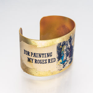 Gilded Cuff Bracelet - You'll Lose Your Head UrbanroseNYC
