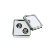 Load image into Gallery viewer, Altered Art Cufflinks - Coney Island Mermaid - Altered Art Cufflinks - Coney Island Mermaid - UrbanroseNYC
