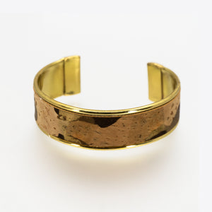 Portuguese Cork Channel Cuff - Camouflage - .75 inches - UrbanroseNYC