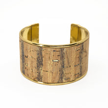 Load image into Gallery viewer, Portuguese Cork Cuff Bracelet - Birchwood - 1.5 inches - UrbanroseNYC
