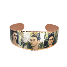 Load image into Gallery viewer, Copper Art Bracelet - Frida Kahlo
